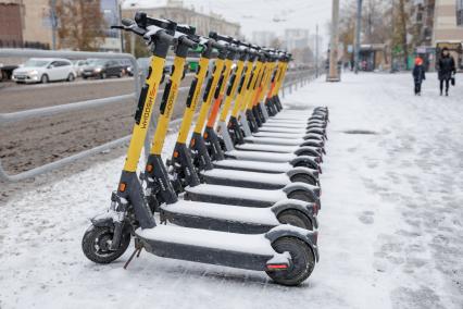 В Челябинске выпал первый снег