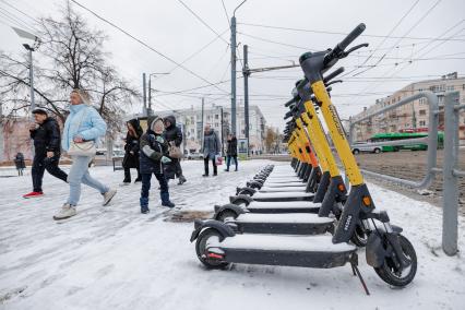 В Челябинске выпал первый снег