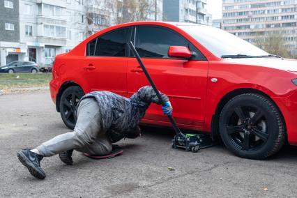 Замена резины в автосервисе