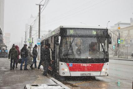 Первый снег в Перми