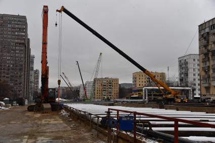 Строительство Рублево-Архангельской линии метро