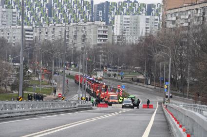 Открытие путепровода через пути МЦД-1 на севере Москвы