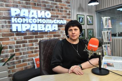 Елена Афанасьева на радиостанции `Комсомольская правда`