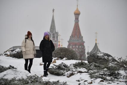 Снегопад в Москве