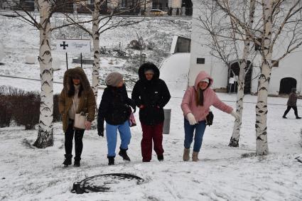 Снегопад в Москве