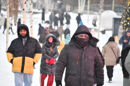 Снегопад в Москве