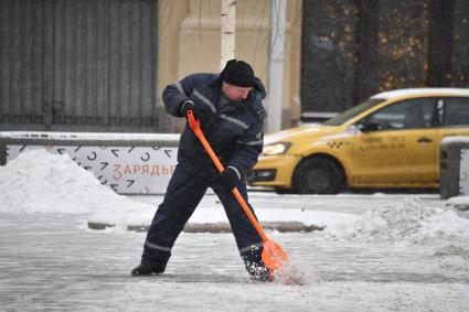 Снегопад в Москве