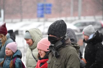 Снегопад в Москве