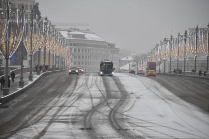 Снегопад в Москве