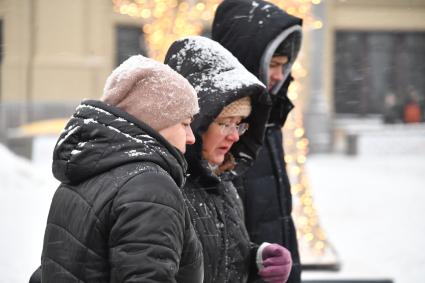 Снегопад в Москве