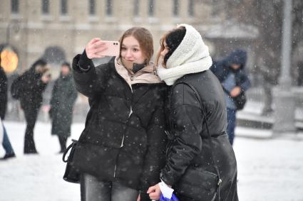 Снегопад в Москве