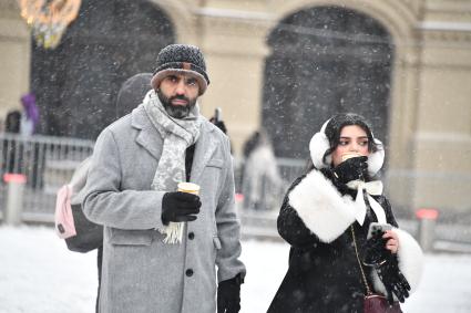 Снегопад в Москве