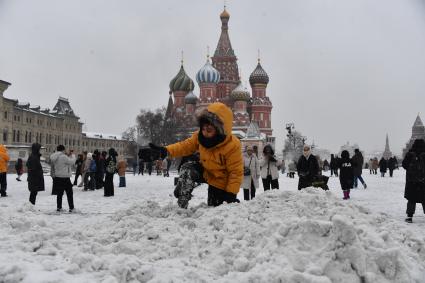 Снегопад в Москве