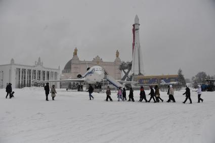 Последствия снегопада в Москве