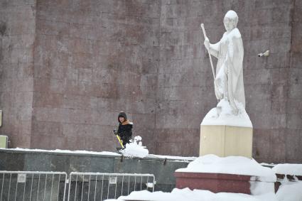 Последствия снегопада в Москве