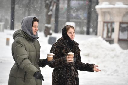 Последствия снегопада в Москве