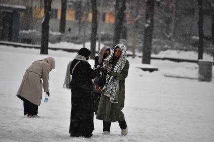 Последствия снегопада в Москве