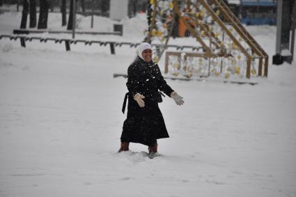 Последствия снегопада в Москве