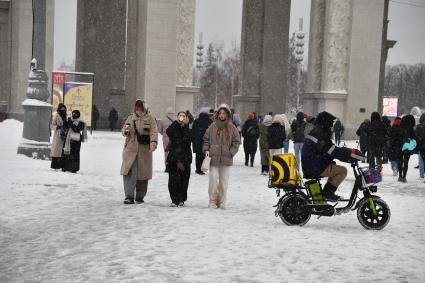 Последствия снегопада в Москве