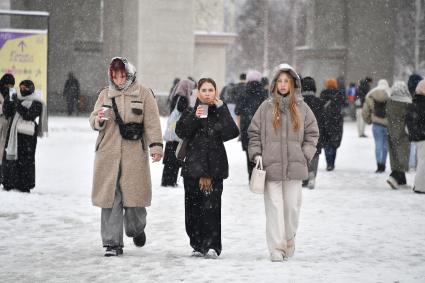 Последствия снегопада в Москве