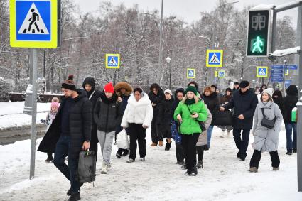 Последствия снегопада в Москве