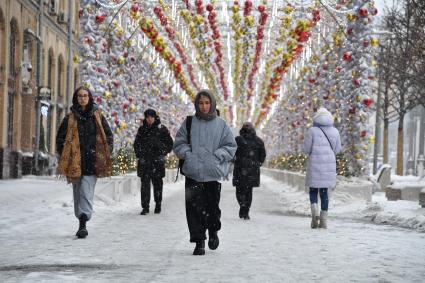 Последствия снегопада в Москве