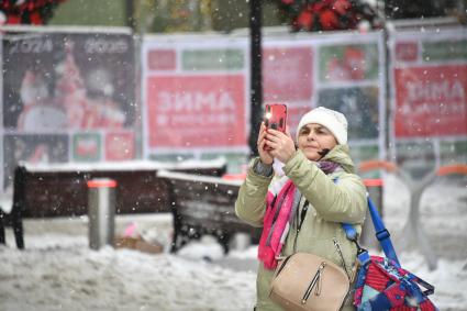 Последствия снегопада в Москве