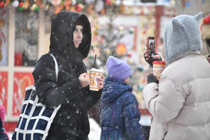 Последствия снегопада в Москве