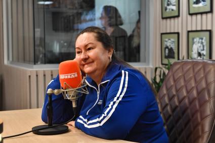 Елена Вяльбе на радиостанции `Комсомольская правда`