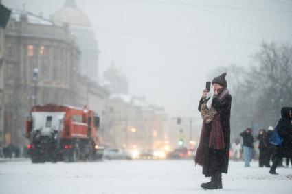 Последствия снегопада в Санкт-Петербурге