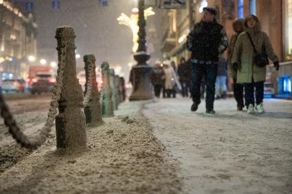 Последствия снегопада в Санкт-Петербурге