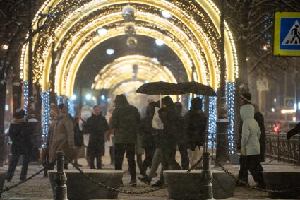 Последствия снегопада в Санкт-Петербурге