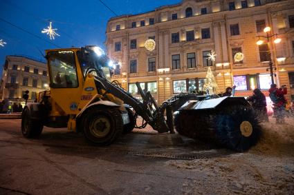 Последствия снегопада в Санкт-Петербурге