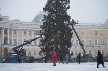 Последствия снегопада в Санкт-Петербурге