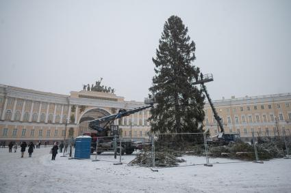 Последствия снегопада в Санкт-Петербурге