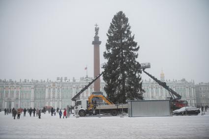 Последствия снегопада в Санкт-Петербурге