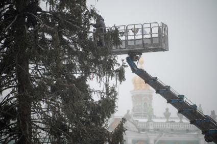 Последствия снегопада в Санкт-Петербурге