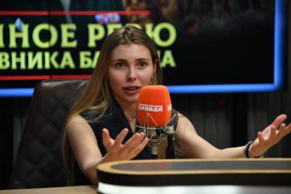 Ирина Оберемок на радиостанции Комсомольская правда\"