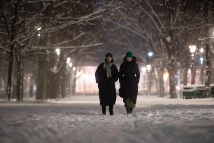 Последствия снегопада в Санкт-Петербурге