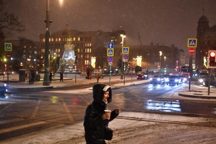 Снегопад в Москве