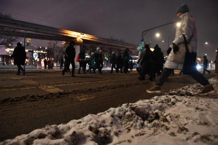 Снегопад в Москве