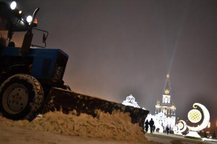 Снегопад в Москве