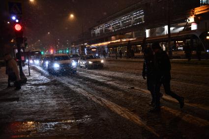 Снегопад в Москве