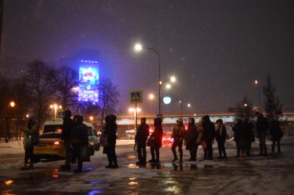 Снегопад в Москве