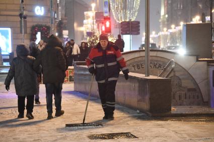 Сильный снегопад в Москве