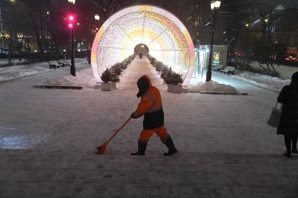 Сильный снегопад в Москве