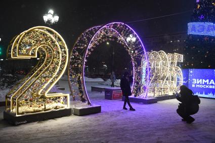 Сильный снегопад в Москве