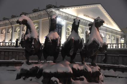 Сильный снегопад в Москве