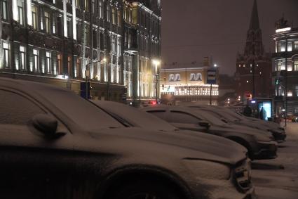 Сильный снегопад в Москве