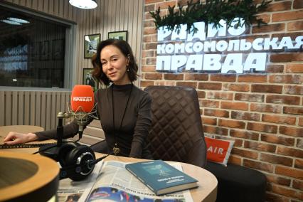 Галина Ткаченко на радиостанции \"Комсомольская правда\"